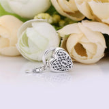 925 Silver Love You Lock Dangle Pendant Beads for Bracelet