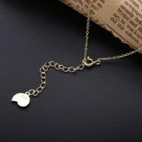 925 Silver Moon Pendant Necklace Long Chain for Women