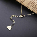 925 Silver Moon Pendant Necklace Long Chain for Women