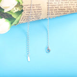 925 Silver Necklace Pendant Women Zircon Wedding Neck Chains