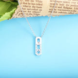 925 Silver Necklace Pendant Women Zircon Wedding Neck Chains