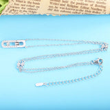 925 Silver Necklace Pendant Women Zircon Wedding Neck Chains