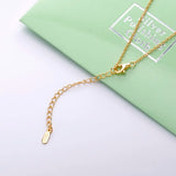 925 Silver Number 0-9 Pendant Necklace Crystal Letter Long Necklace