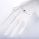 925 Silver Pave Love Knot Bracelet Crystal Zircon Chain Jewelry
