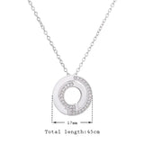 925 Silver CZ Zircon Necklaces For Women