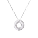 925 Silver CZ Zircon Necklaces For Women