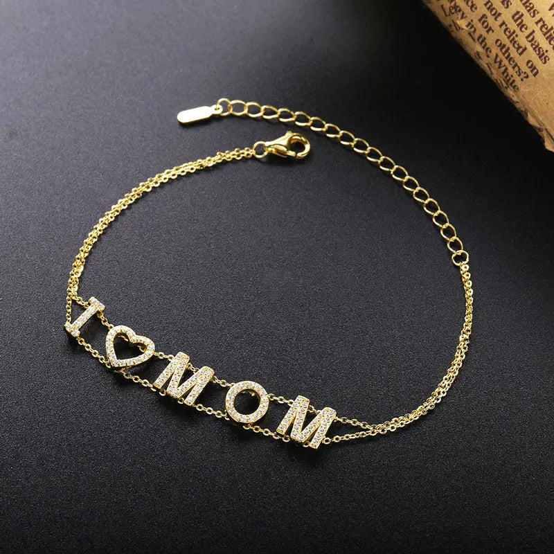 925 Silver French Love Bracelet For Women Christmas Amour