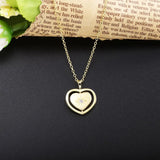 925 Silver Heart Necklace Pop Starfish Pattern Fine Chain