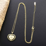 925 Silver Heart Necklace Pop Starfish Pattern Fine Chain