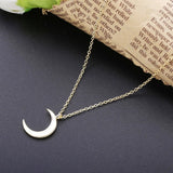 925 Silver Star Moon Pendant Necklace Romantic Dangle Chain Jewelry