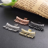925 Silver Zircon Tassel Earrings for Women Piercing Dangler Jewelry