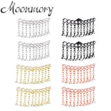 925 Silver Zircon Tassel Earrings for Women Piercing Dangler Jewelry