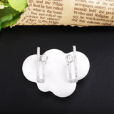 925 Silver Zircon Piercing Earrings Romantic Jewelry