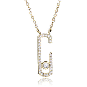 925 Silver Crystal Zircon Jewelry Quartz Pendant Necklace Chain