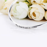 925 Silver Snowflake Clasp Bangle Firework Bracelet
