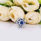 925 Silver Snowflake Charms with CZ - DIY Bracelet Making