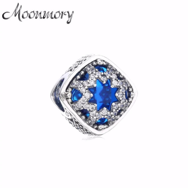925 Silver Snowflake Charms with CZ - DIY Bracelet Making