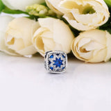 925 Silver Snowflake Charms with CZ - DIY Bracelet Making