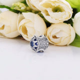 925 Silver Snowflake Charms with CZ - DIY Bracelet Making