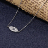 925 Silver Evil Eye Bracelet With CZ Zircon Charms