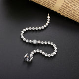 925 Silver Beads & Pave Bracelet Women Essence Charms Christmas Gift