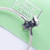 925 Silver Snowflake Star Bracelet Mesh DIY Beads