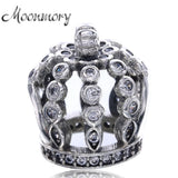 925 Sterling Silver Princess Crown Charm Bead for Bracelet DIY Jewelry