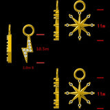 925 Silver Lightning Star Pendant Crystal Necklace for Women