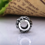 925 Sterling Silver Enamel Round Bead Charm for Bracelets European Jewelry