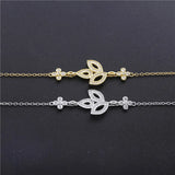 925 Silver Clover Chain Bracelet For Women Adjustable Wedding