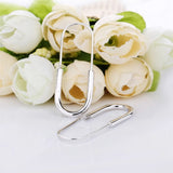 925 Sterling Silver Paper Clips Shape Earrings For Women Wedding Party