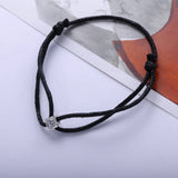 925 Silver Square Stone Bracelet Wedding Adjustable Gift