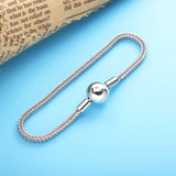 925 Silver Vintage Style Bracelet Spherical Clasp DIY Christmas
