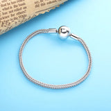 925 Silver Vintage Style Bracelet Spherical Clasp DIY Christmas