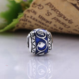 925 Sterling Silver Leaves Enamel Beads Charm for Bracelets