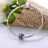925 Sterling Silver Leaves Enamel Beads Charm for Bracelets
