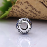 925 Sterling Silver Leaves Enamel Beads Charm for Bracelets