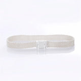 925 Silver Woven Mesh Bracelet for Charms Beads, Women Jewelry