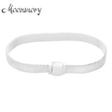 925 Silver Woven Mesh Bracelet for Charms Beads, Women Jewelry
