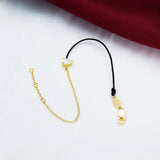 925 Silver CZ Crystal Bracelet Women Rope & Chain Water Drop Pop Jewelry