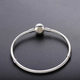 925 Silver Snake Chain Bracelet For Woman with Lock Clasp
