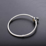 925 Silver Snake Chain Bracelet For Woman with Lock Clasp