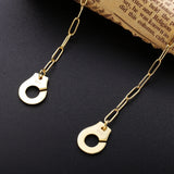 S925 Sterling Silver Handcuff Pendant Necklace For Women Menottes