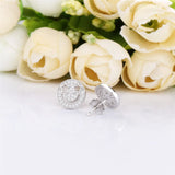 925 Silver Moon & Star Earring, Smile Stud for Women