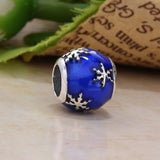 925 Sterling Silver Snowflake Charm for Bracelet DIY Jewelry Making