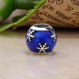 925 Sterling Silver Snowflake Charm for Bracelet DIY Jewelry Making