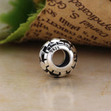 Winter Celestial Mosaic 925 Silver Enamel Bead for Charm Bracelet