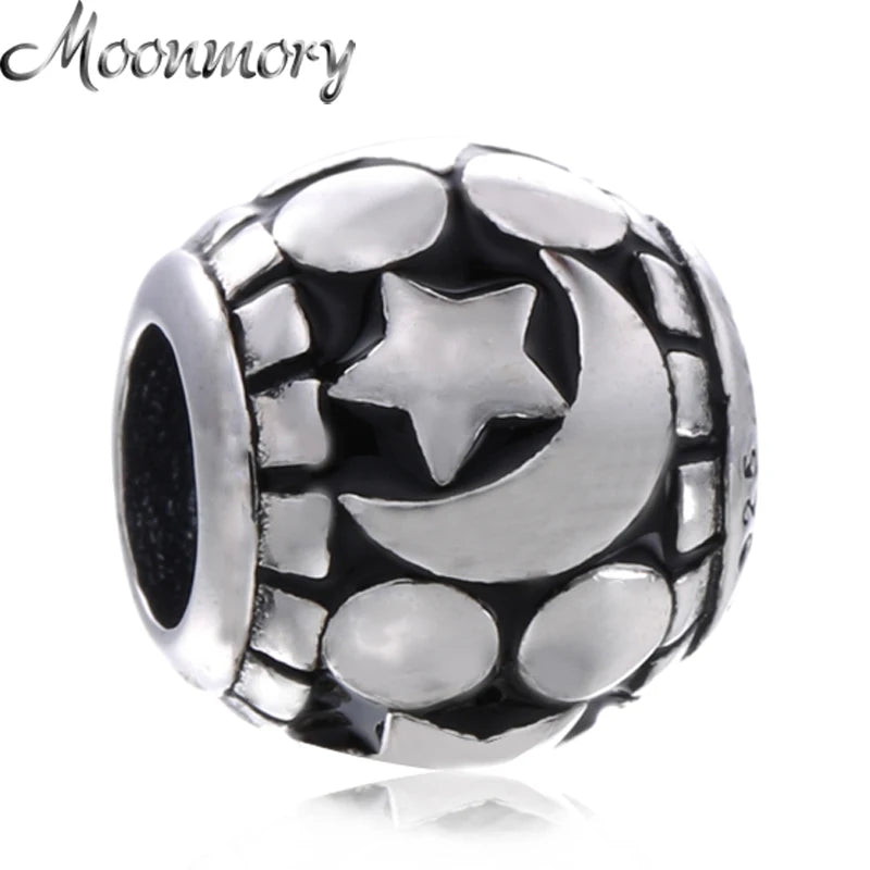 Winter Celestial Mosaic 925 Silver Enamel Bead for Charm Bracelet