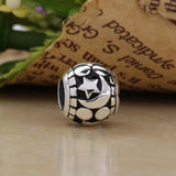 Winter Celestial Mosaic 925 Silver Enamel Bead for Charm Bracelet