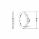 Moonnory Silver Ear Cuff Earrings CZ Non Pierced Clip Women Jewellry